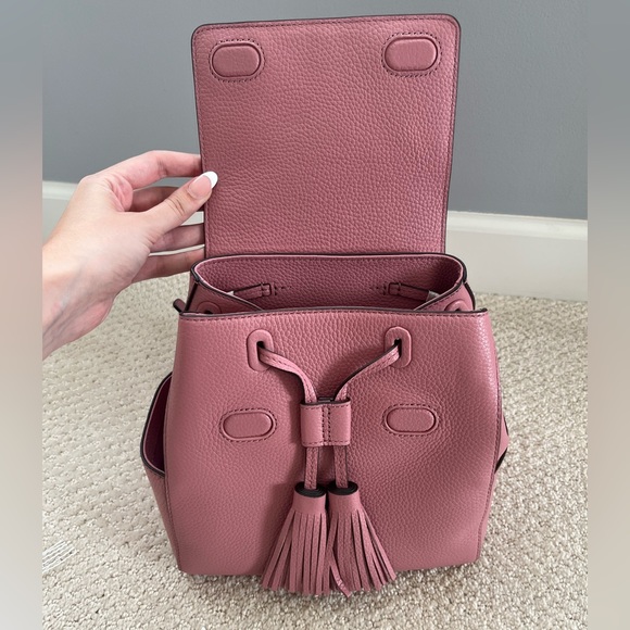 Tory Burch Thea Mini Backpack in Pink Magnolia - NWT - Picture 2 of 8